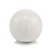 Homeroots 4" White Aluminum Decorative Orb Tabletop Sculpture 373766 - alternate 1