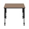 Regency Adjustable Height Classroom School Desk, 26 in W X Wood, Metal, Noble Oak RSD18526NO - alternate 4