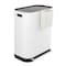 Happimess Beni Kitchen Trash/Recycling 16-Gallon Double-Bucket Step Trash Can w/ Odor Filter, Cotton White HPM1014C - alternate 6