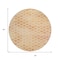 Homeroots 8' Peach And Rust Round Polka Dot Washable Indoor Outdoor Area Rug 615928 - alternate 4