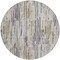Homeroots 8' Beige And Gray Round Striped Washable Indoor Outdoor Area Rug 617688 - alternate 3