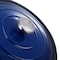Megachef 5 Quarts Round Enameled Cast Iron Casserole with Lid in Gradient Dark Blue 750124651M - alternate 4