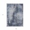 Homeroots 9' X 12' Navy Blue And Sky Blue Abstract Washable Indoor Outdoor Area Rug 587294 - alternate 5