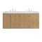 James Martin Vanities Laurent 60'' D Vanity, Light Natural Oak, w/ Ethereal Noctis Quartz Top w/FreePower Wireless Charger 545-V60D-LNO-FENC - alternate 6