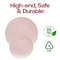 Smarty Had A Party Pink with Gold Organic Round Plastic Dinnerware Value Set (120 Dinner Plates+120 Salad Plates), 240PK 930PGVP-CASE - alternate 8