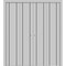 Sartodoors Sliding Closet Double Bi-fold Doors, Planum 0017 Matte Grey and Aluminum Strips, Sturdy Tracks Mold PLANUM0017DBF-GRE-96 x 84 (4* 24x84) - alternate 1
