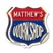 Signmission Matthew's Workshop, 4 inch X 4 inch, Vinyl Decal, 2PK SHI-D-2PACK-4-489-MATTHEW - alternate 1