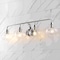 Jonathan Y Sandrine 36" 4-Light Iron/Seeded Glass Cottage Rustic LED Vanity Light, Chrome JYL7529B - alternate 7