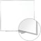 Ghent Dry Erase Board, Plastic, 48 5/8 in, 48 5/8 in, Aluminum Frame, White, Gloss M2-44-4 - alternate 1
