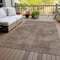 Homeroots 9' X 12' Brown Washable Indoor Outdoor Area Rug 598804 - alternate 8