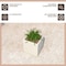 Leisuremod Fern Fiberstone & MGO Clay Square Fern Planter - Weather Resistant, Indoor/Outdoor with Drainage FLP9W - alternate 4