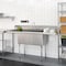 Koolmore 72 in. 18-Gauge Two-Compartment Sink with Dual 18 in. Drainboards, Bowl Dimensions 18''x18''x14'' KM-SB181814-18B3 - alternate 4