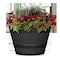 L&G 12 in. H X 19 in. W X 19 in. D X 19 in. D Polyresin Whiskey Barrel Planter Brown PVH6019TNI - alternate 2