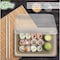 Ecoquality 0.8L Compostable Natural Sugarcane Bagasse With Lid Small Take Out Sushi Tray, 100PK EQ08LSUSHIWL-100 - alternate 5
