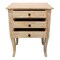 Homeroots 29" White Solid Wood Three Drawer Nightstand 488758 - alternate 3
