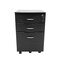 Homeroots 16" Espresso Wood Three Drawers Filing Cabinet 723070 - alternate 5