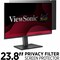 Viewsonic Privacy Filter Screen Protector Black - Privacy Filter Screen Protector Black VSPF2380 - alternate 1