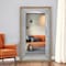 Homeroots 84" Gray And Brown Galvanized Metal and Wood Framed Leaning Accent Mirror 415092 - alternate 4
