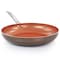 Gibson Home Copper Pan Cooking Excellence 12 Inch Aluminum Nonstick Frying Pan in Copper 108438.01 - alternate 3