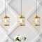 Jonathan Y Marelle 6.5" 1-Light Farmhouse Industrial Iron Filigree Caged Jar LED Pendant, Gold Painting, 3PK JYL7909A-SET3 - alternate 6