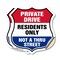 Signmission Private Driveway Shield Sign Private Dri, 18 inch X 18 inch, Vinyl Decal, 2PK SHI-D-2PACK-18-436 - alternate 1