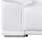 Homeroots 134" White Italian Leather Reclining Metal USB Sofa 720298 - alternate 5