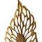 Homeroots 28" Gold And White Aluminum And Marble Leaf Tabletop Sculpture 628149 - alternate 5