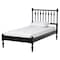 Baxton Studio Callison Spindle Platform Bed, Black, Twin 271-14730-ZORO - alternate 1
