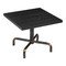 Homeroots 36" Black and Gold Wood and Steel Pedestal Base Square Dining Table 557692 - alternate 5