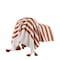 Homeroots 50" X 60" Orange Woven Cotton Striped Throw Blanket with Tassels 516555 - alternate 6