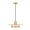 Z-Lite Ludo Matte White + Modern Gold 1 Light Pendant 829P16-MW-MGLD-LED - alternate 4
