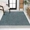 Jonathan Y Alda Modern Minimalist Mingled Solid Turquoise/Cream 3 ft. x 5 ft. Indoor/Outdoor Area Rug TSN213E-3 - alternate 8