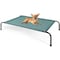 Simple Deluxe FluffyDream Cooling Elevated Dog Cot Bed, Outdoor Raised Lightweight Dog Cot, No-Slip Feet Pet Hamm PTBEDXELEVATED42X25GRN - alternate 1