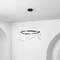 Jonathan Y Lisette 25" Contemporary Minimalist 360 Adjustable Silicone Rope Dimmable Integrated LED Chandelier,  JYL7140B - alternate 9