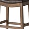 Homeroots 31" Brown Faux Leather and Solid Wood Backless Bar Height Bar Chair 632369 - alternate 5