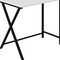 Homeroots 55" White and Black L Shape Computer Desk 376540 - alternate 5