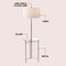 Jonathan Y Chuck 59" Modern Minimalist Metal and Tempered Glass LED 2-in-1 Space-Saving Tray Table and Floor La JYL3059B - alternate 4
