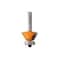 Cmt COMBINATION TRIMMER BIT D=11/16inx3/8in A=22 Degrees S=1/4in 809.023.11 - alternate 1
