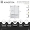 Kingston Brass 60" Acrylic Anti-Skid Alcove Left-Hand Drain Tub with Right Sliding Tub Door, White/Brushed Nickel KVTAP6032L21A8 - alternate 4