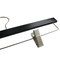 Nahanco 14in Black Wooden SlimLine Pant/Skirt Hanger w/ Padded Clips and Black Hardware, 50PK SL70214RC50 - alternate 4