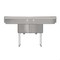 Koolmore 73 in. 16-Gauge Two-Compartment Sink with Dual 18 in. Drainboards, Bowl Dimensions 18''x18''x14'' KM-SB181814-18B316 - alternate 4