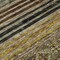 Homeroots 8' Gray Gold And Brown Round Medallion Washable Indoor Outdoor Area Rug 615904 - alternate 4
