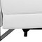 Homeroots 129" White Top Grain Leather Reclining Metal USB Sofa 720344 - alternate 5