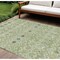 Homeroots 9' X 12' Sage Ivory And Teal Blue Geometric Washable Indoor Outdoor Area Rug 612170 - alternate 1