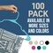 Lifemaster Heavy-Duty Plastic Hangers, Non-Slip, Space-Saving, Holds 5 lbs, Aqua, 100PK LMPLCAQA100 - alternate 6