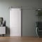 Sartodoors Barn Door 28 x 84 inches, BASIC 9772 White, 6.6FT Silver Rail Track Heavy Hardware Set, Solid Pan BASIC9772BD-S-SKIN-2884 - alternate 1
