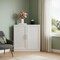 Homeroots 31in White Wood Corner Accent Cabinet 693402 - alternate 4