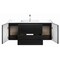Cutler MILANO 48 in Wall Hung Vanity BLACK w/top (Modern Shaker) FV-BLACK48MS - alternate 3