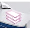 Acrimet Facility 3 Tier Letter Tray Front Load Size Desktop File Organizer Plastic Clear Pink 265.8 - alternate 4