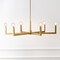 Jonathan Y Darcy 35" 6-Light Grand Modern Industrial Adjustable Geometric Architectural Square-Arm Candle-Style JYL9561A - alternate 4